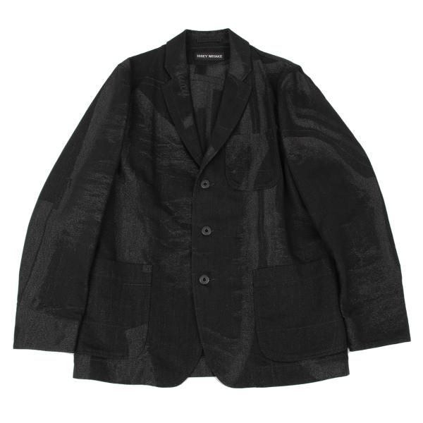 イッセイミヤケデニムジャケット イッセイミヤケ メンISSEY MIYAKE MEN A-POC INSIDE ラメジャガード