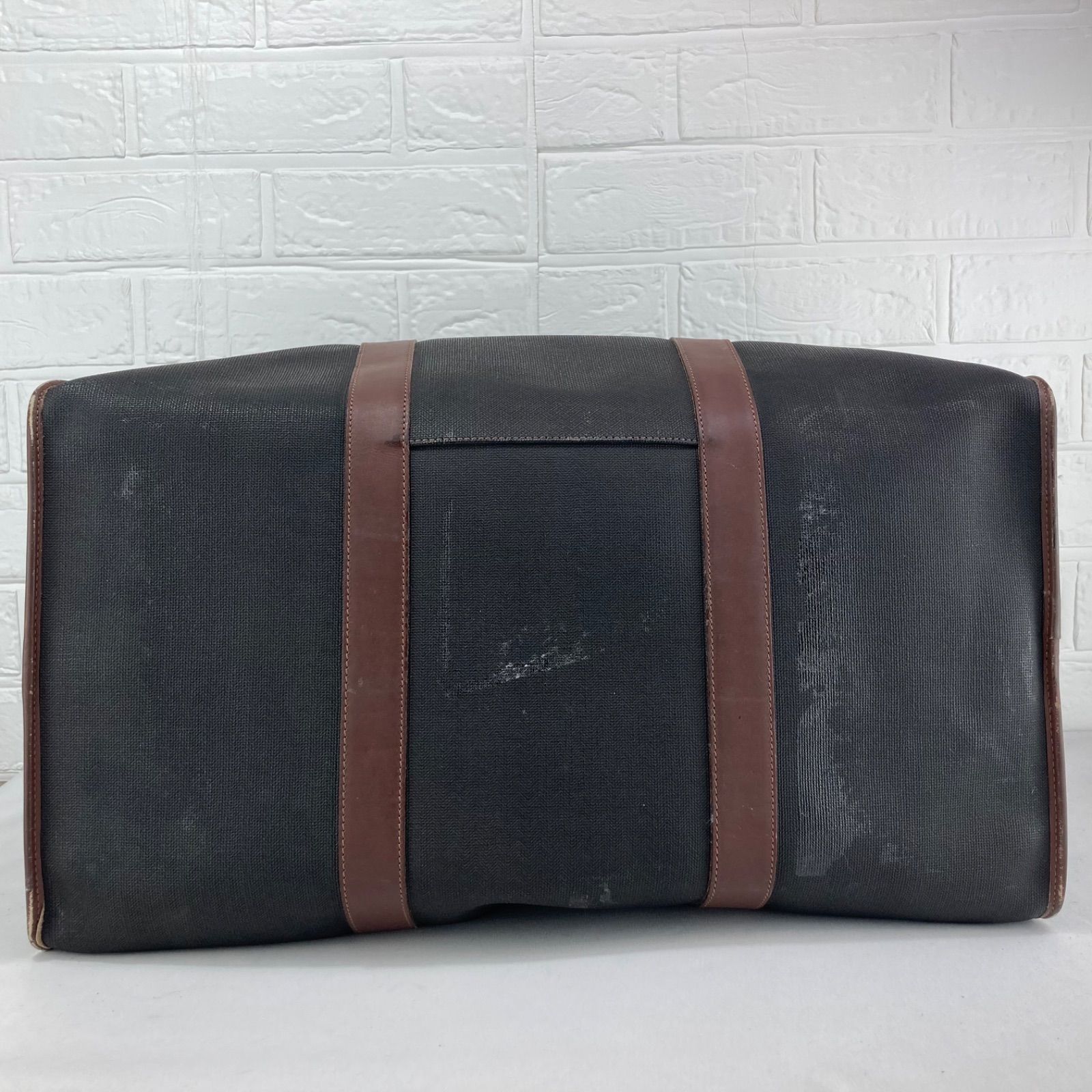 美品】dunhil ダンヒル ボストンバッグ 旅行バッグ ブラック ブラウン
