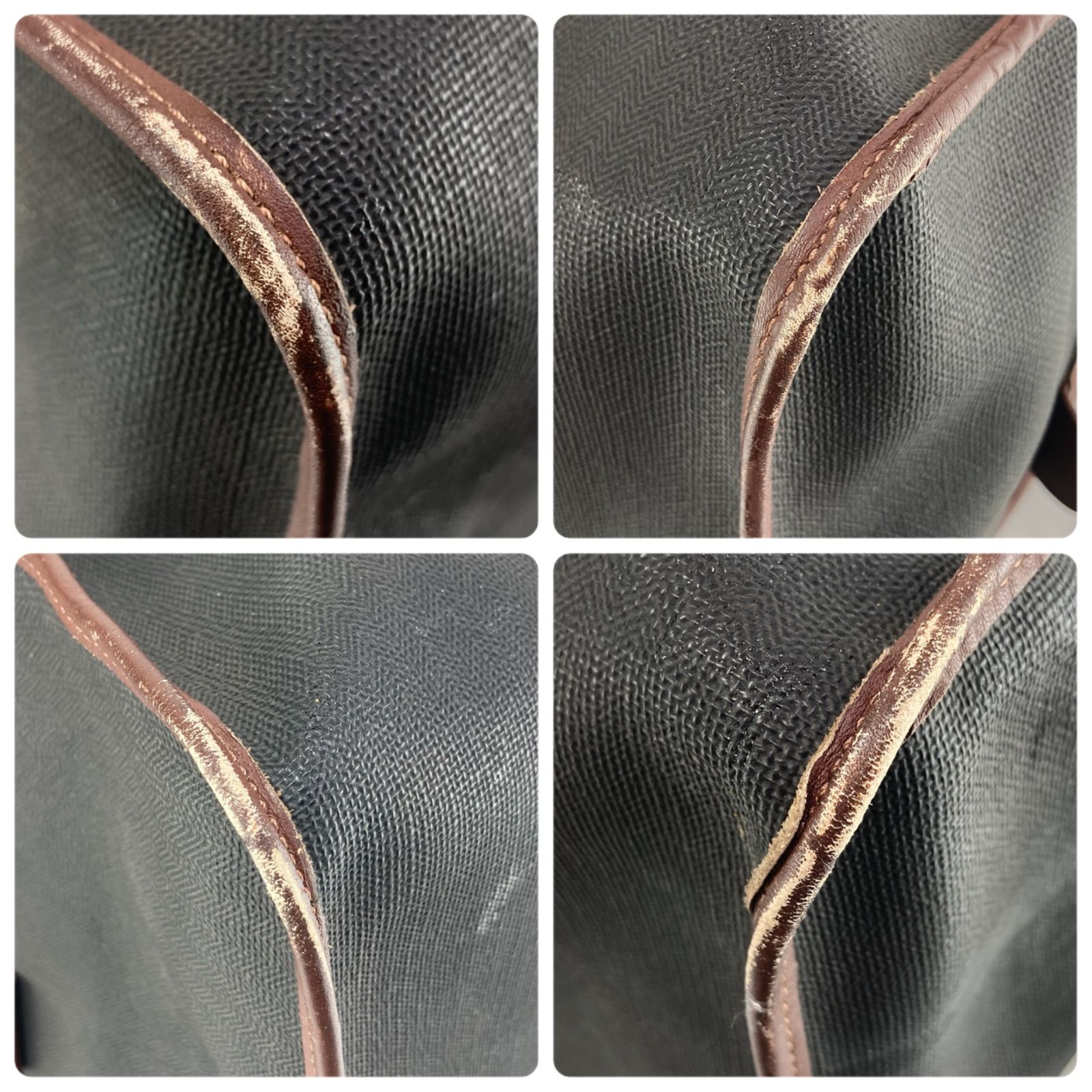 美品】dunhil ダンヒル ボストンバッグ 旅行バッグ ブラック ブラウン