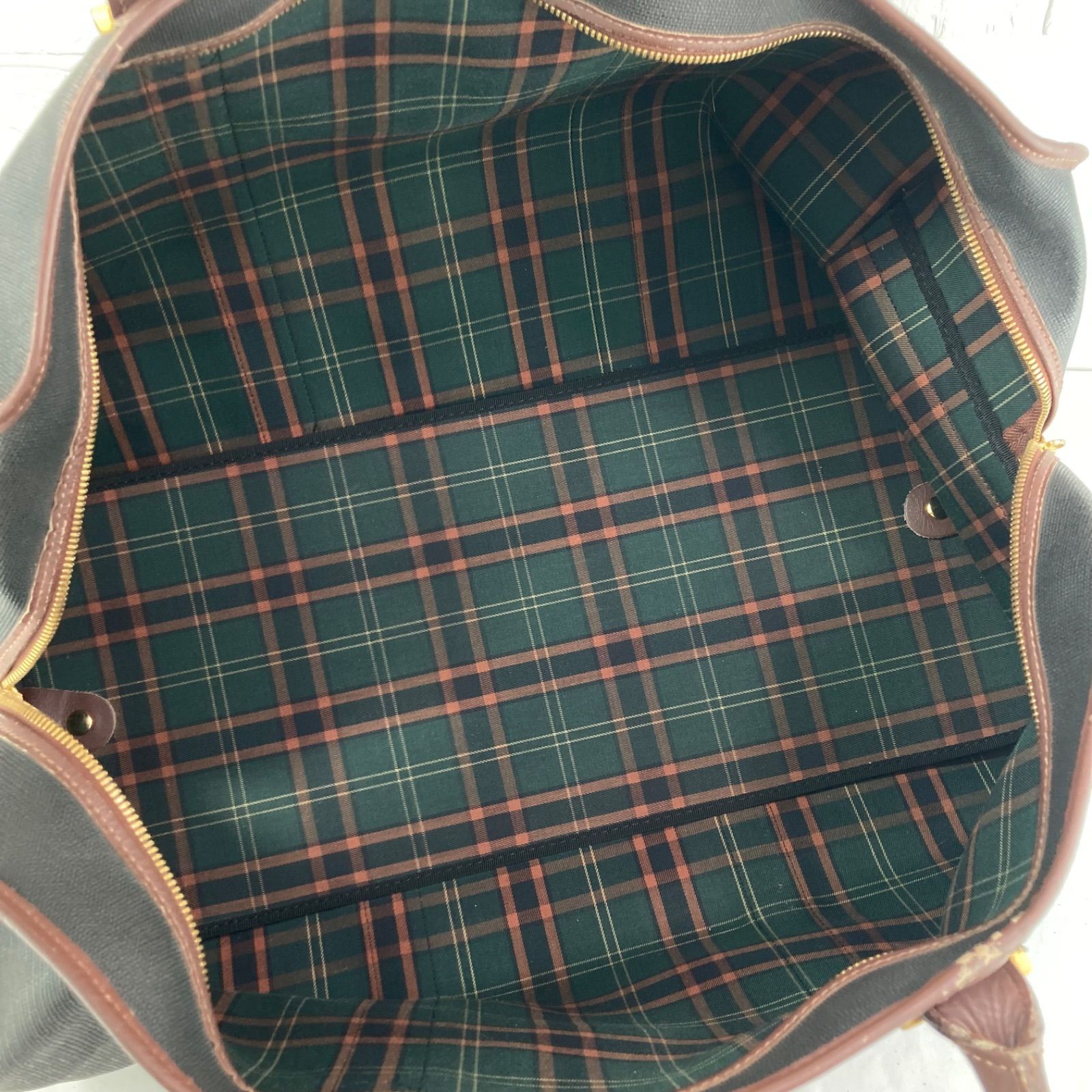 美品】dunhil ダンヒル ボストンバッグ 旅行バッグ ブラック ブラウン