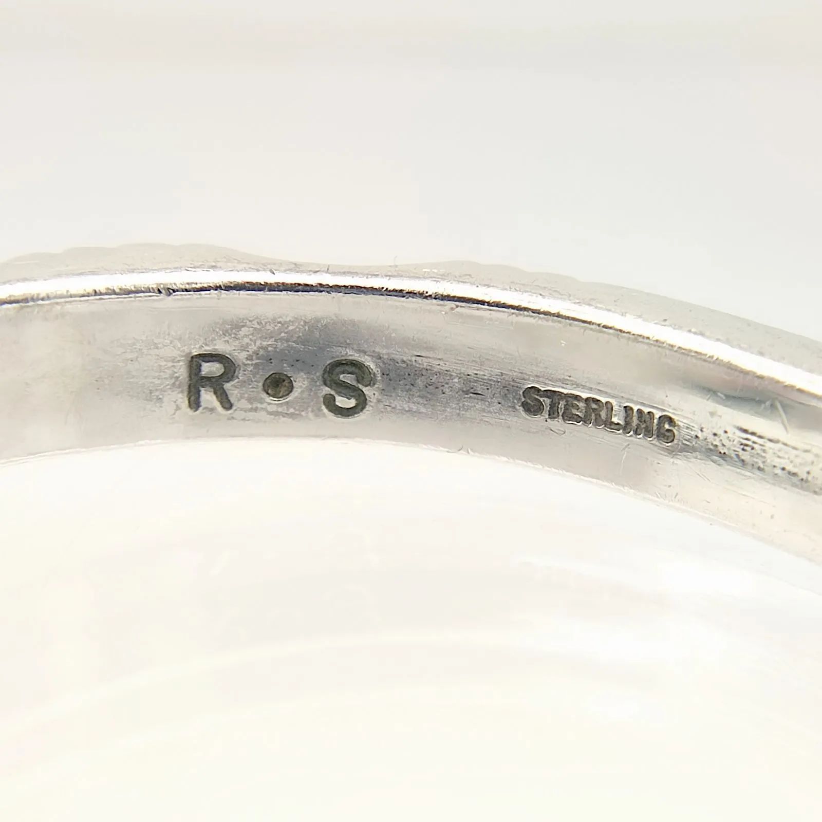 美品】ターコイズバングル R・S刻印 ナバホ族 STERLINGSILVER シルバー