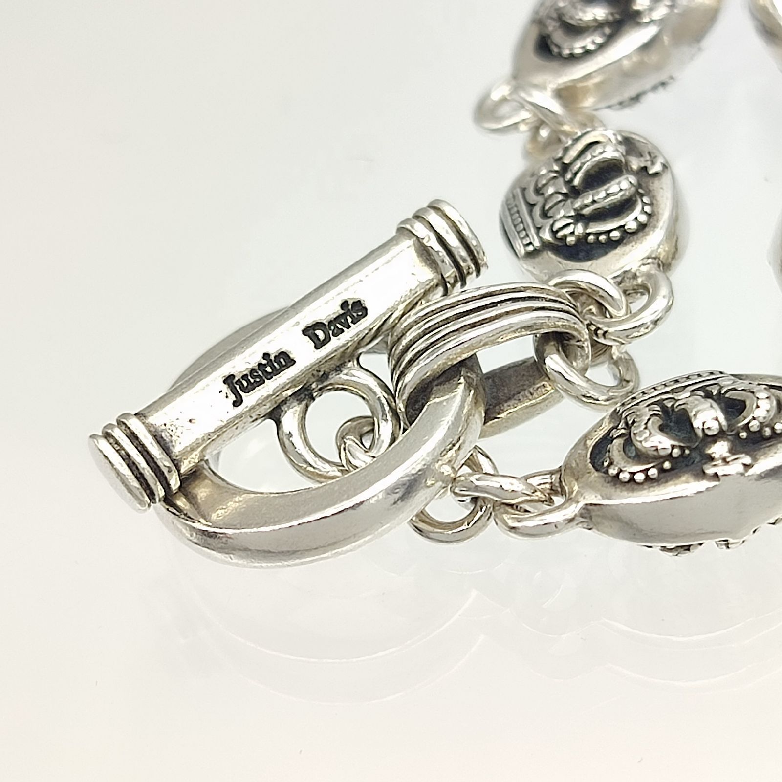 Justin Davis　ジャスティン　王冠　シルバー　ブレスレット　925 Justin Davis ジャスティンデイビス ブレスレット シルバー 王冠