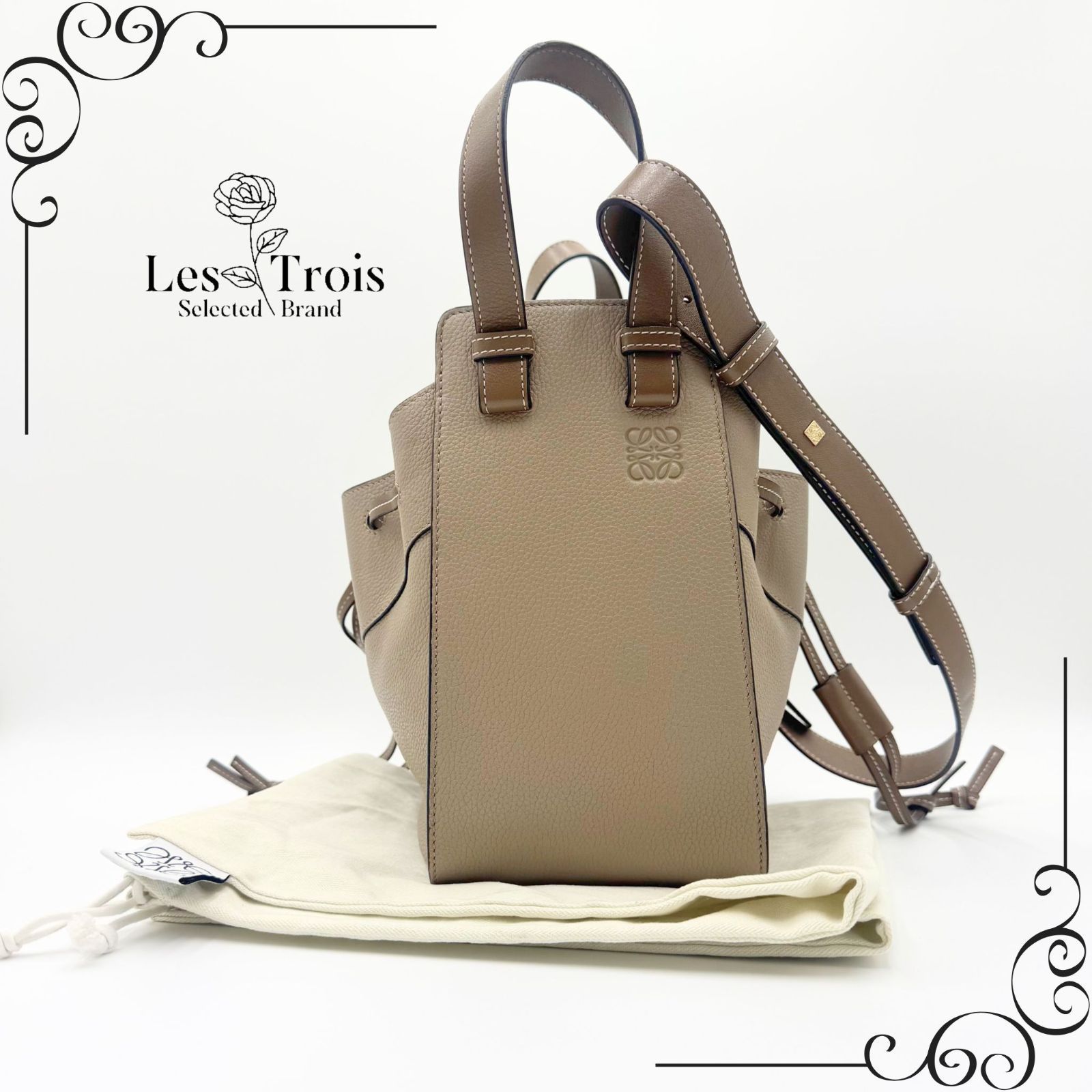 ロエベ ハンモック サンドミンク ハンドバッグ サンド⁄ミンク LOEWE
