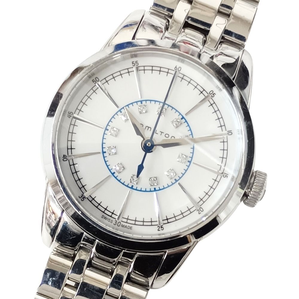 HAMILTON ハミルトン H403110 レイルロード 12Pダイヤ クォーツ レディース 腕時計 正規品 / C618 HAMILTON ハミルトン H403110 レイルロード 12Pダイヤ クォーツ
