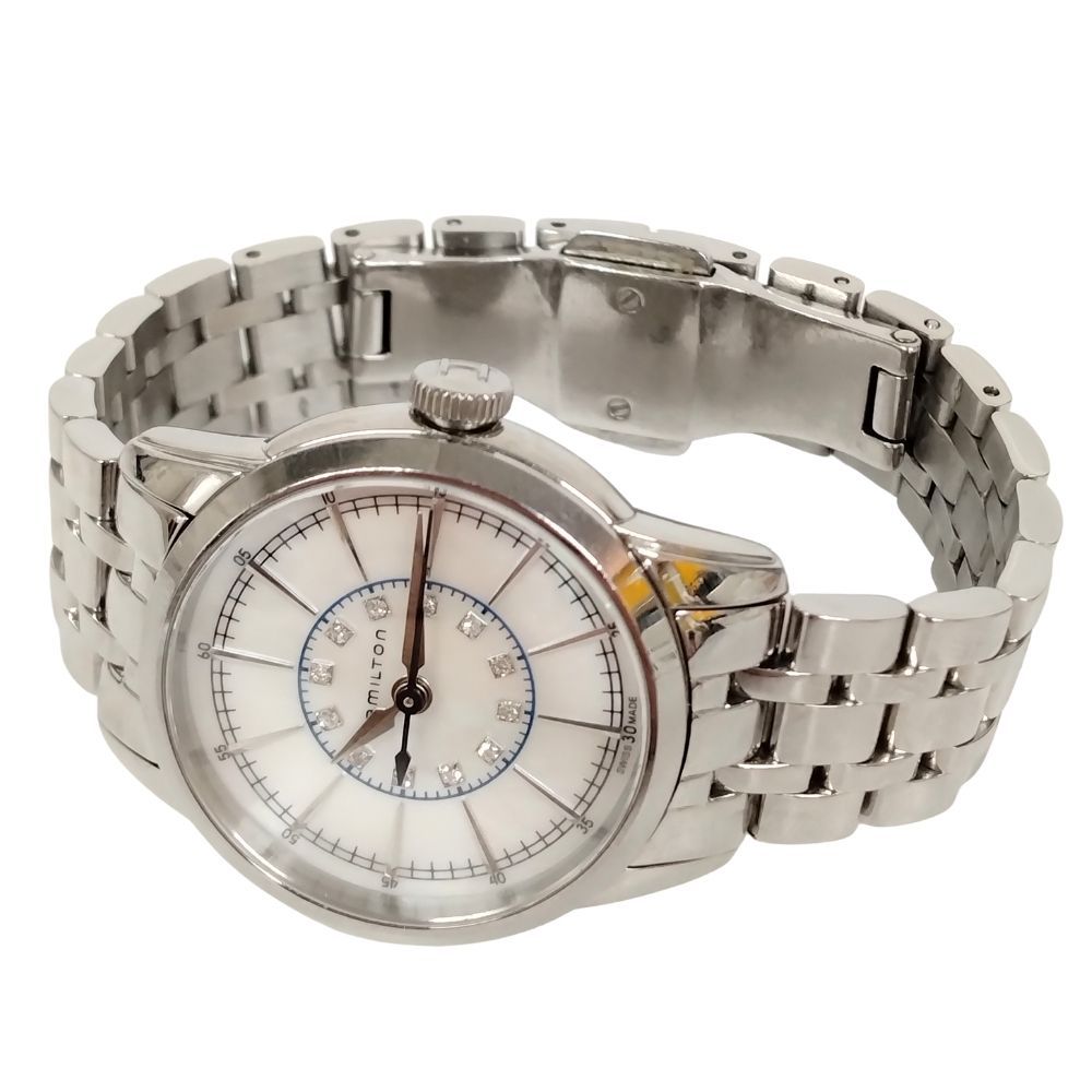 HAMILTON ハミルトン H403110 レイルロード 12Pダイヤ クォーツ レディース 腕時計 正規品 / C618 HAMILTON（ハミルトン） レイルロード レディース クォーツ 電池