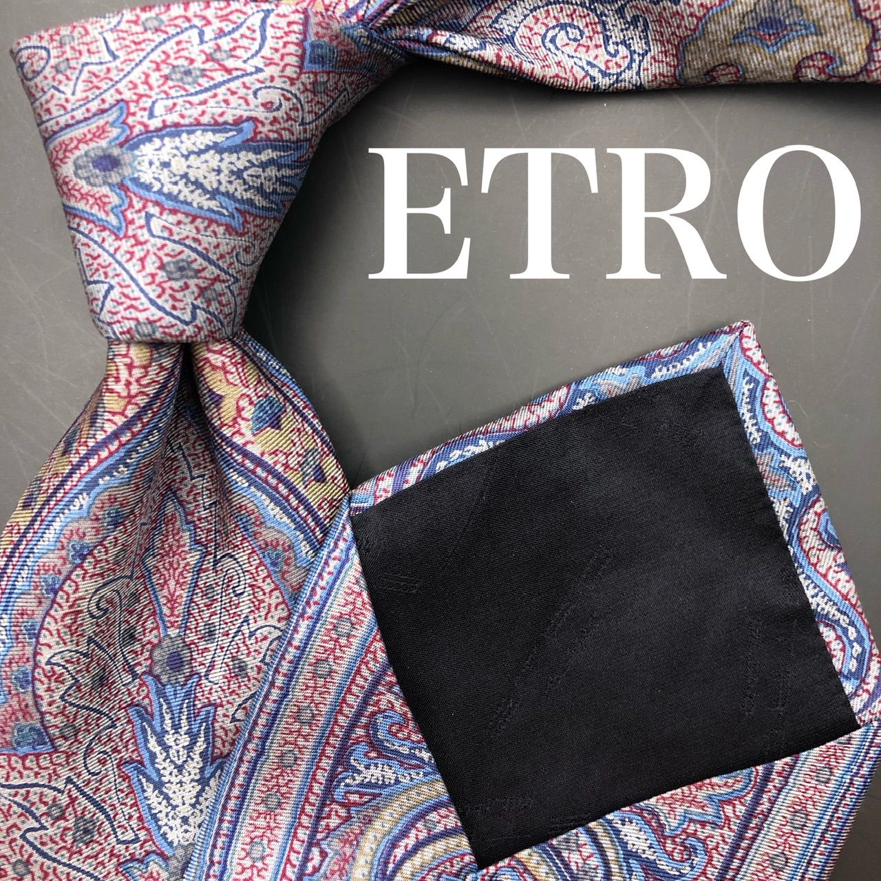 ネクタイ エトロ ネクタイ ペイズリー柄 ブルー ETRO | アクセサリー