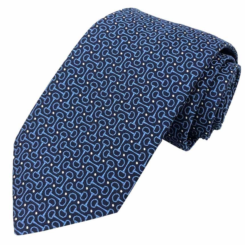 HERMES エルメス ネクタイ ネイビー MORS ET POIS H659219T 01 メンズ