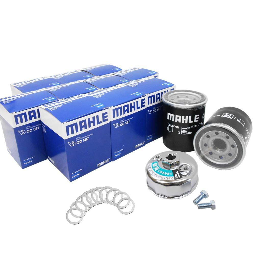 【 オイルフィルター 10個+ ドレンパッキン 10枚＆ フィルターレンチ 1個セット】 CR-V N-BOX N-ONE N-VAN N-WGN ZR-V インテグラ ヴェゼル 他 マーレ OC587 PHO1 FR-651