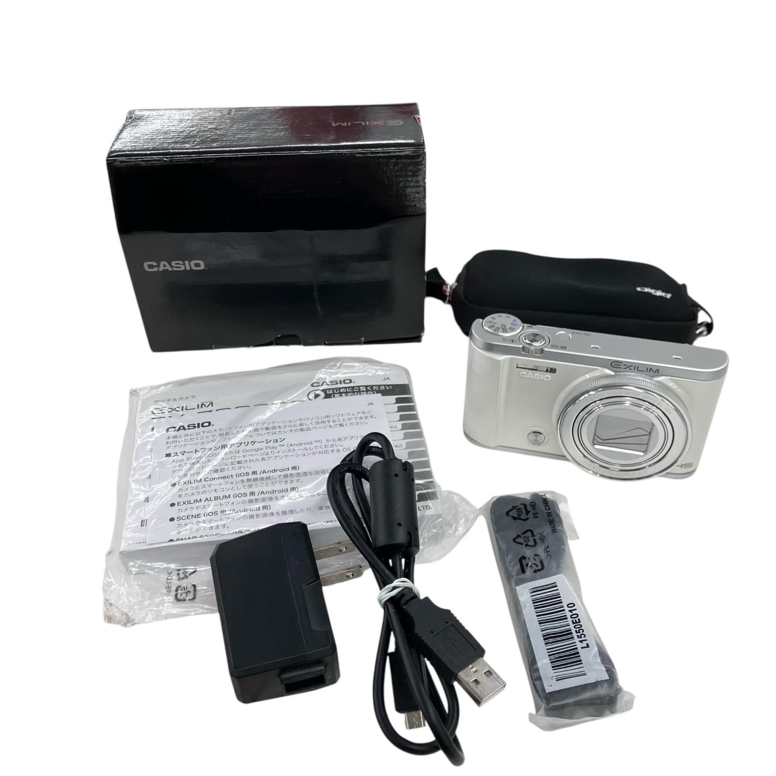 186000 ジャンク品 CASIO カシオ デジタルカメラ ホワイト EX-ZR3200