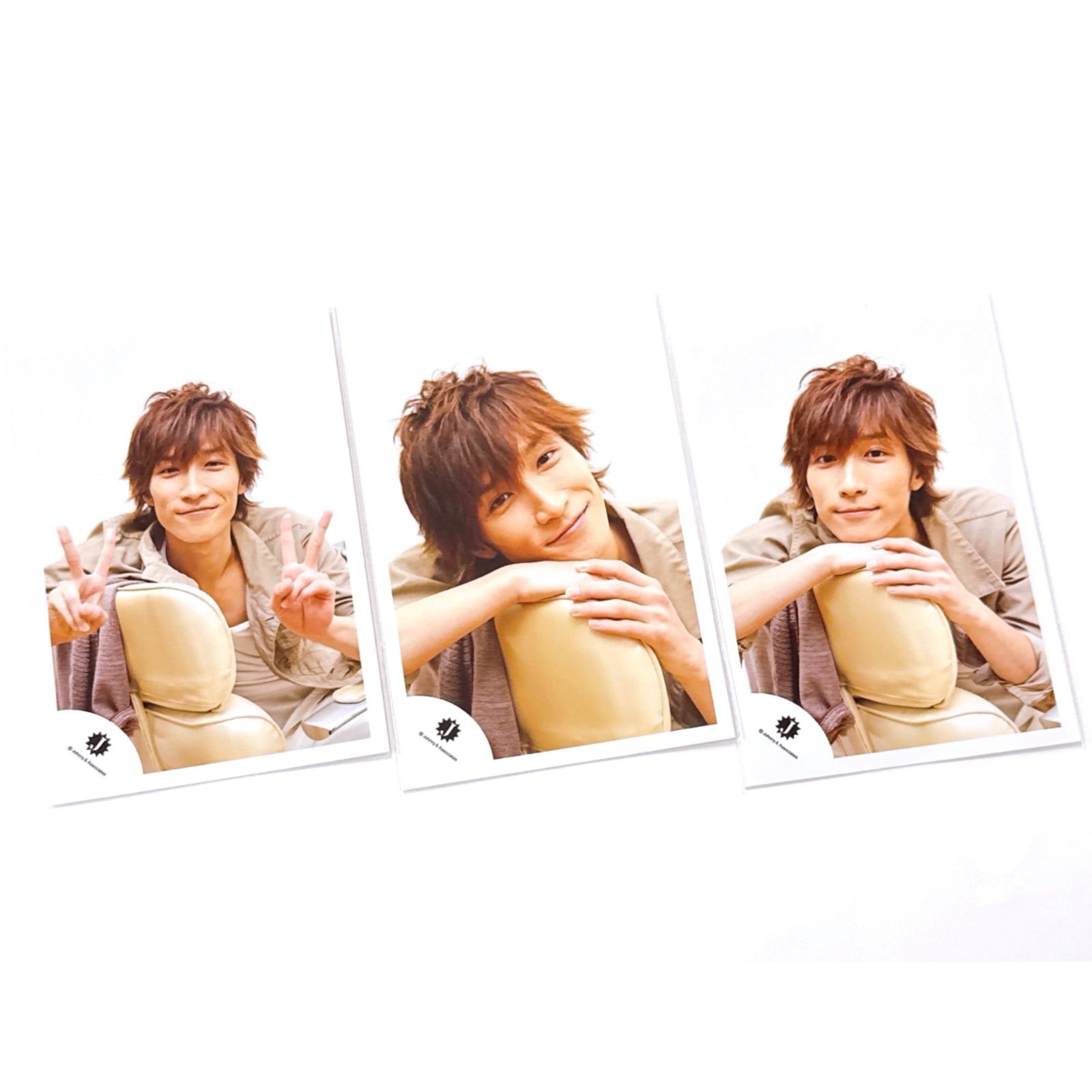 渡辺翔太 公式写真 3枚【SNW12】SnowMan スノ Jロゴ ジュニア