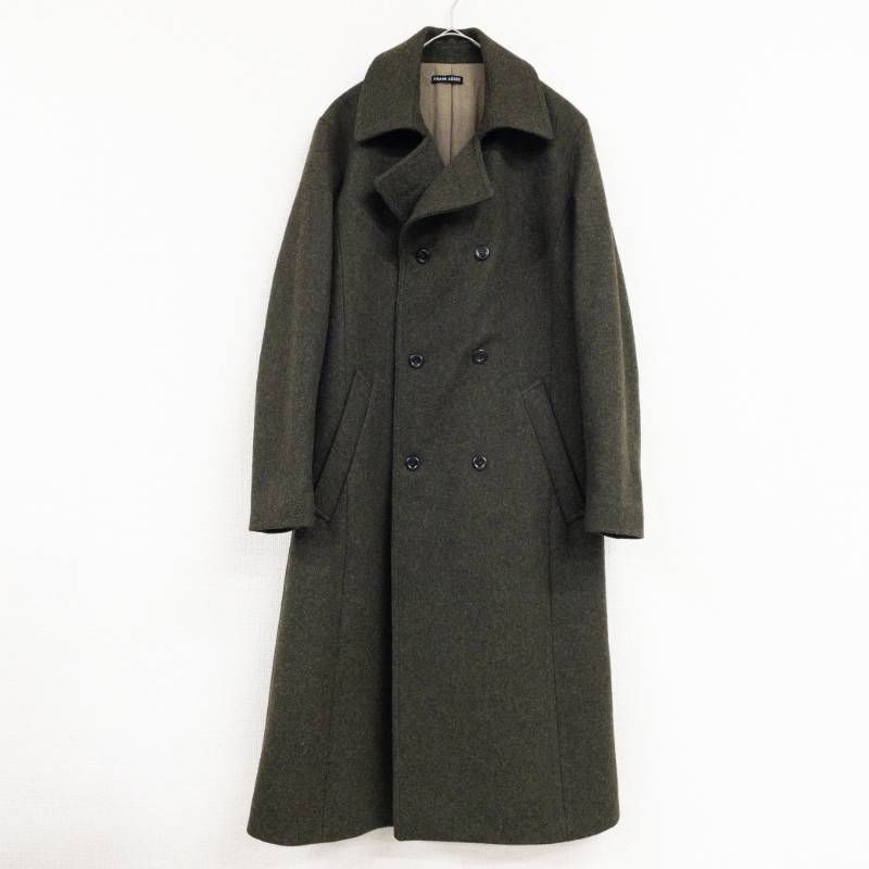 FRANK LEDER フランクリーダー ロングコート メルトンウール ダブル