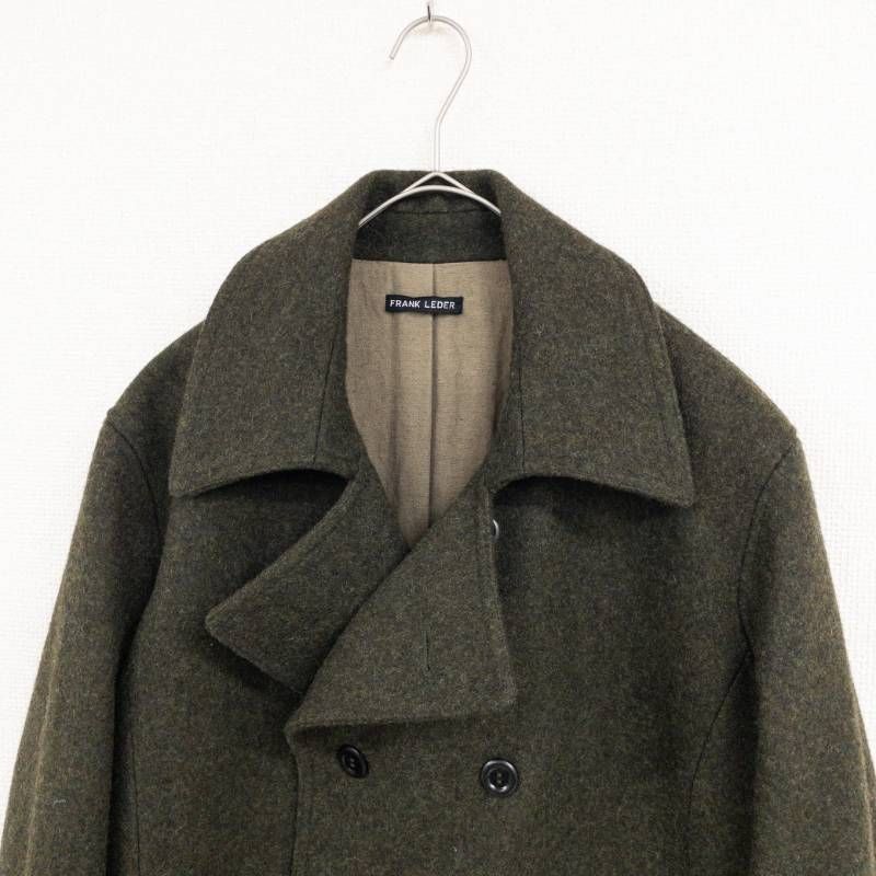 FRANK LEDER フランクリーダー ロングコート メルトンウール ダブル