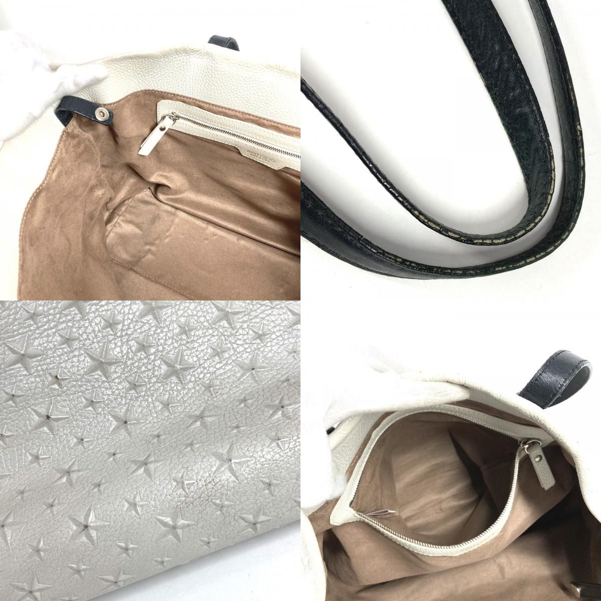 JIMMY CHOO ジミーチュウ ショルダーバッグ スタースタッズ ロゴ 