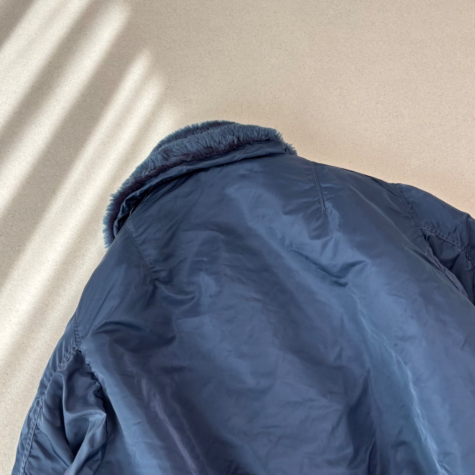 USA製 50s 復刻 ALPHA INDUSTRIES flight jacket TYPE B-15C XL navy