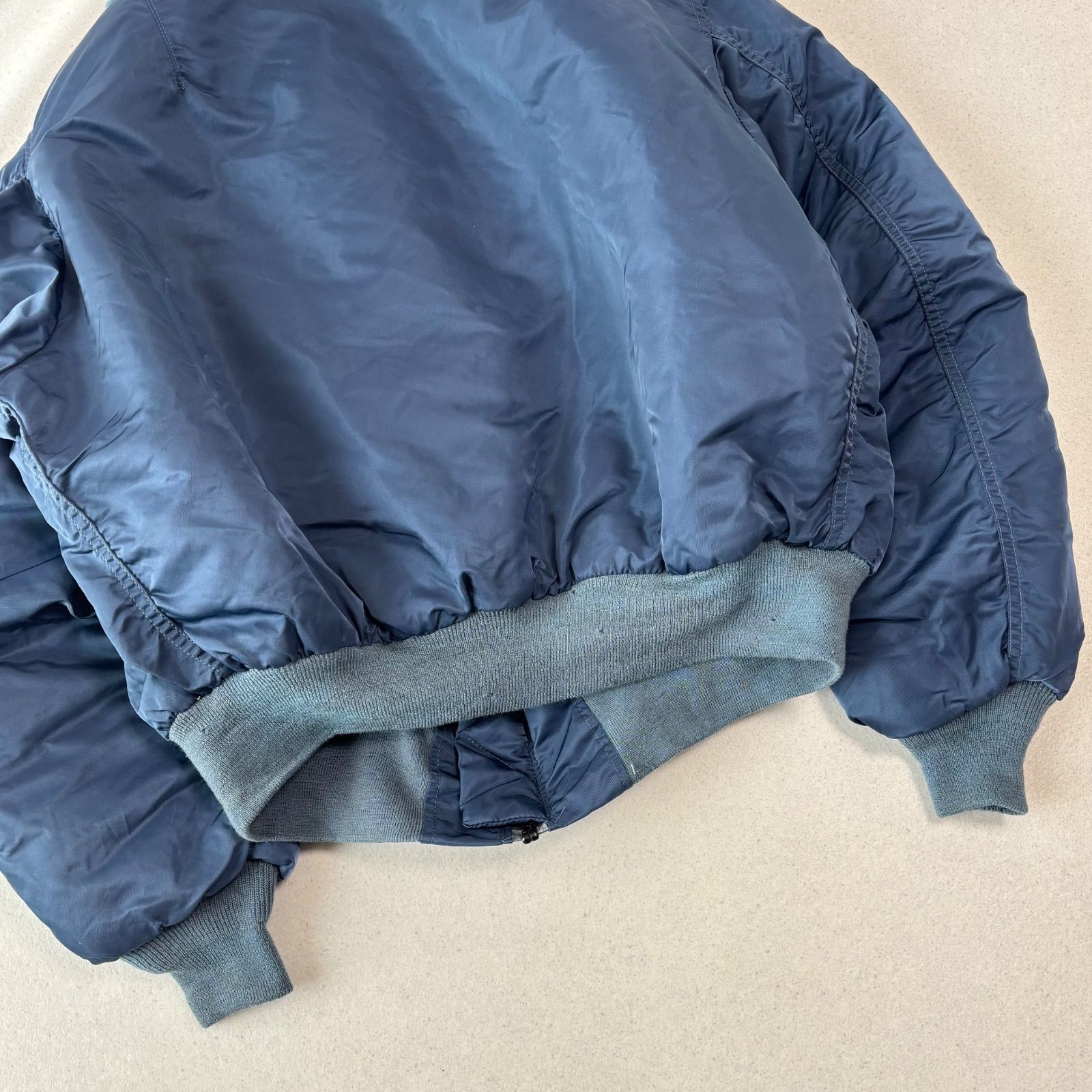USA製 50s 復刻 ALPHA INDUSTRIES flight jacket TYPE B-15C XL navy