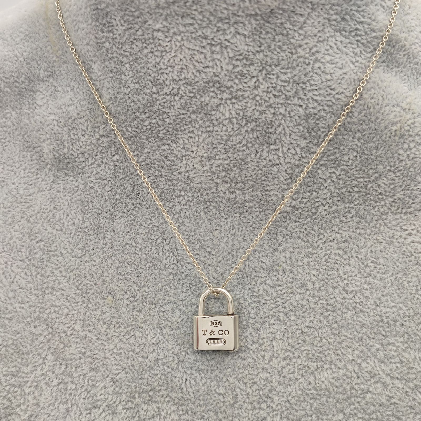 美品】TIFFANY ティファニー 1837 ロックネックレス カデナ SILVER 