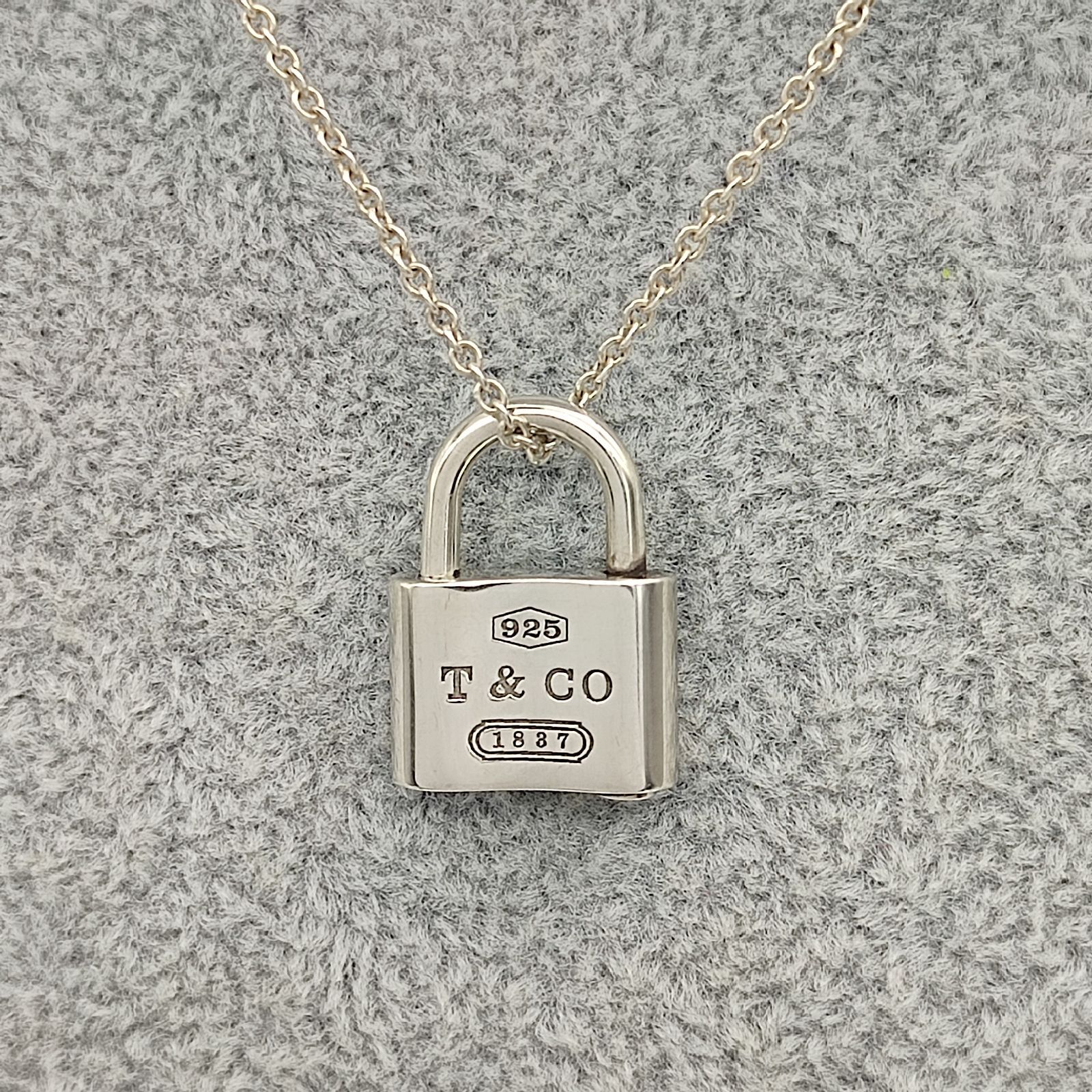 美品】TIFFANY ティファニー 1837 ロックネックレス カデナ SILVER 