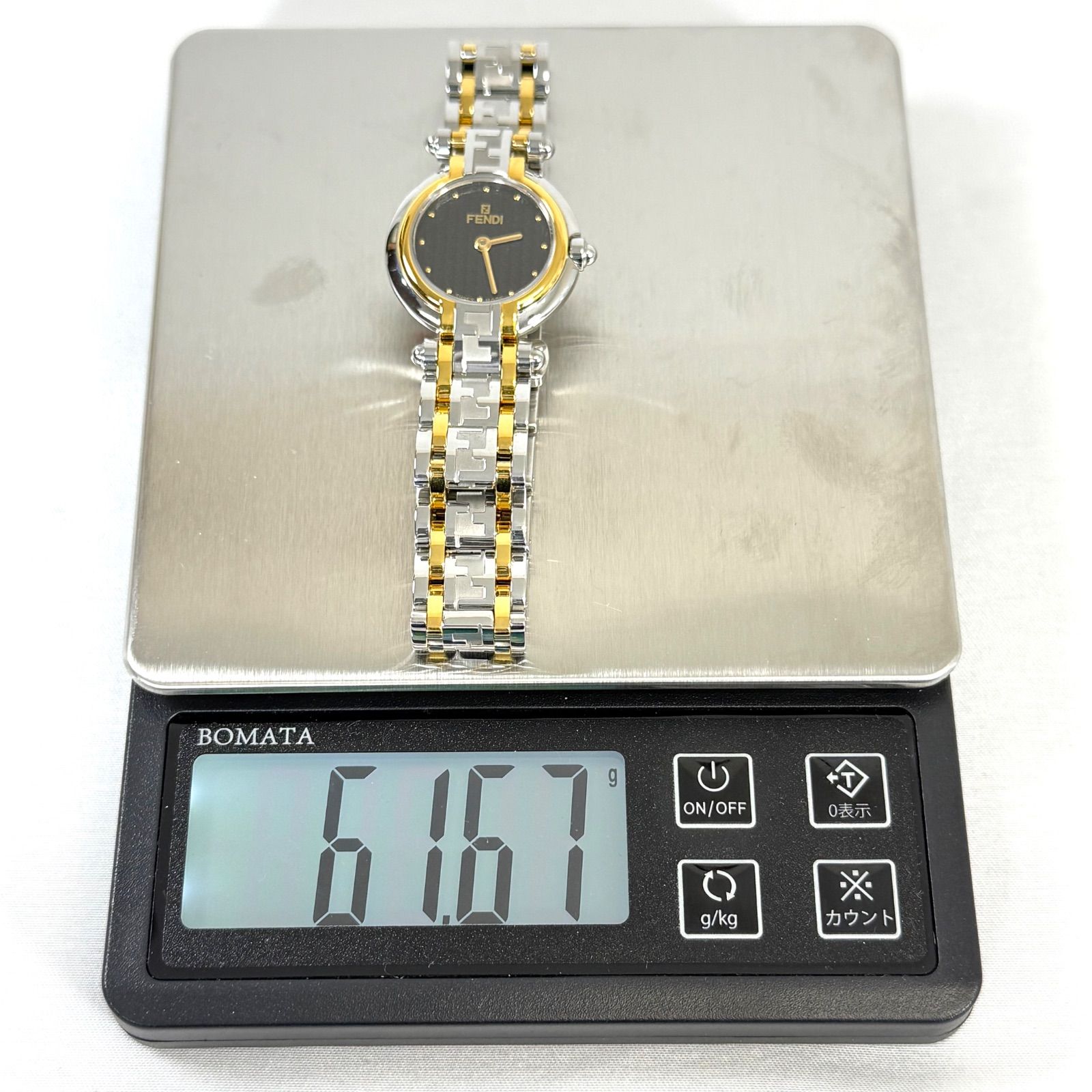 希少 稼働品・美品】FENDI フェンディ orologi オロロジ ズッカ柄 QZ