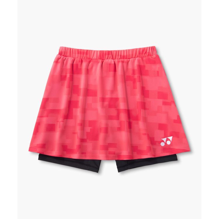 ヨネックス　ウィメンズスカート(ｲﾝﾅｰｽﾊﾟｯﾂ付き)　コーラルレッド　Mサイズ/26209Y