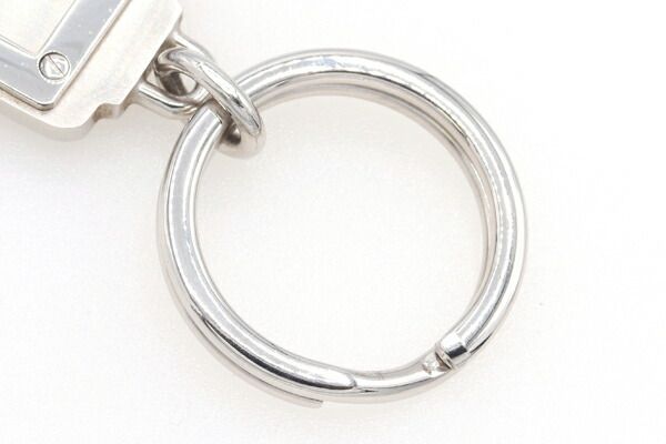 Cartier Santos Key Ring Stainless Steel Silver Used Ladies Menâ€™s