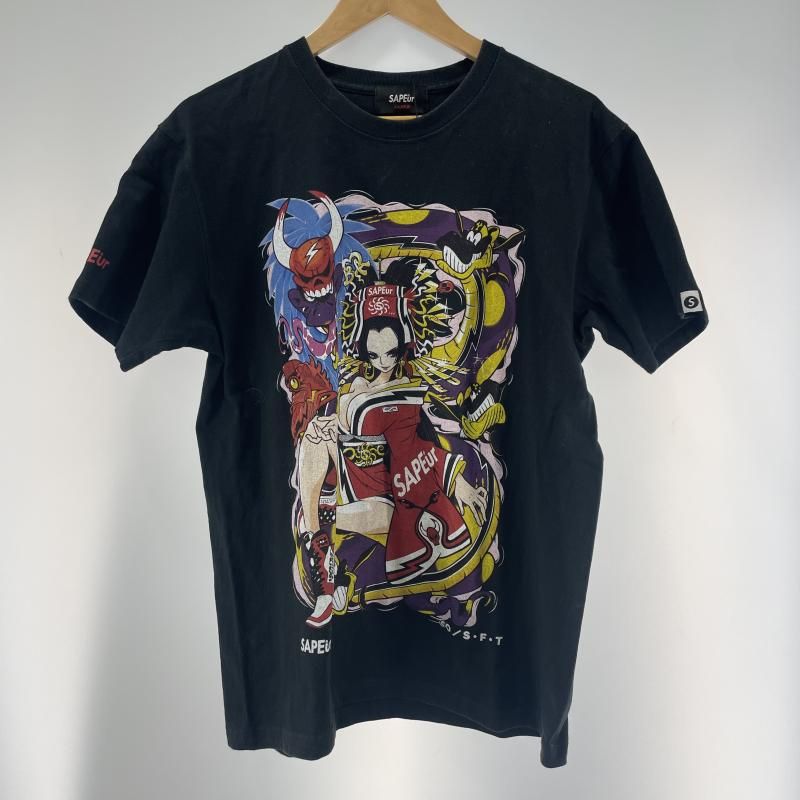 SAPEur×ONE PIECE ボア・ハンコック 半袖Tシャツ サイズXL ブラック 