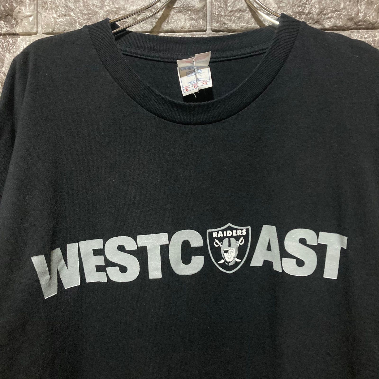RAIDERS Tシャツ レイダース WEST COAST BLACK 黒 ブラック - メルカリ