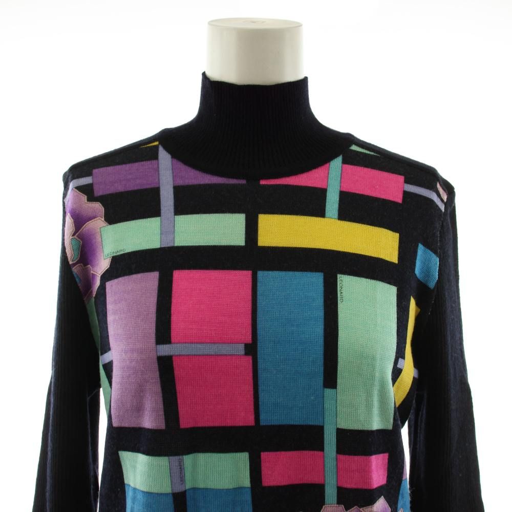 レオナールスポーツ LEONARD SPORT ニット セーター ウール 40 マルチ