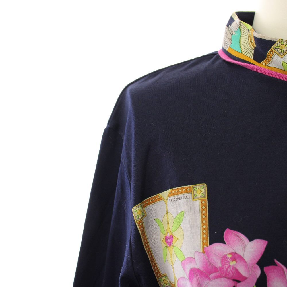 レオナールスポーツ LEONARD SPORT カットソー 長袖 スタンドカラー