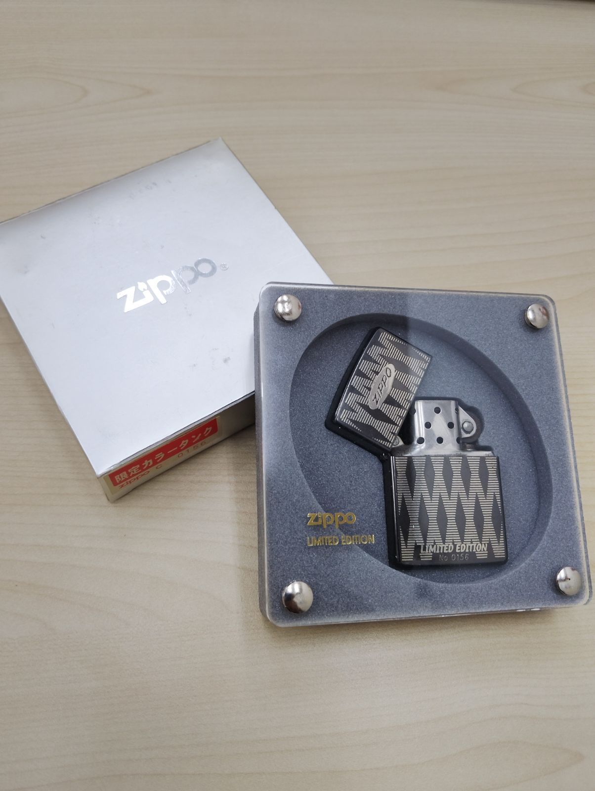 限定カラータンク】ZIPPO_LIMITED EDITION シリアルナンバー0156 箱