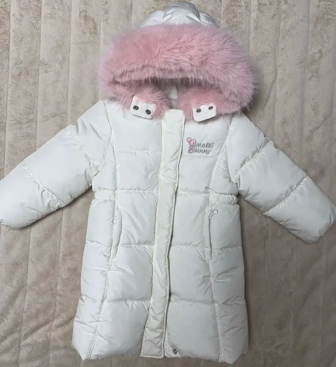 レディース 女の子 ピンクファー ダウンジャケット ロング丈 ダウンコート レディース リボン ロング丈 冬服 ダウン ダウン