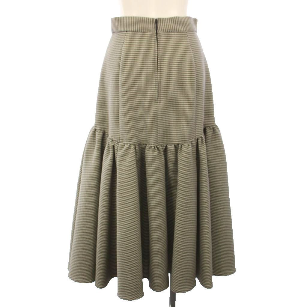 シートーキョー SHE Tokyo Angie houndstooth スカート フレア 千鳥格