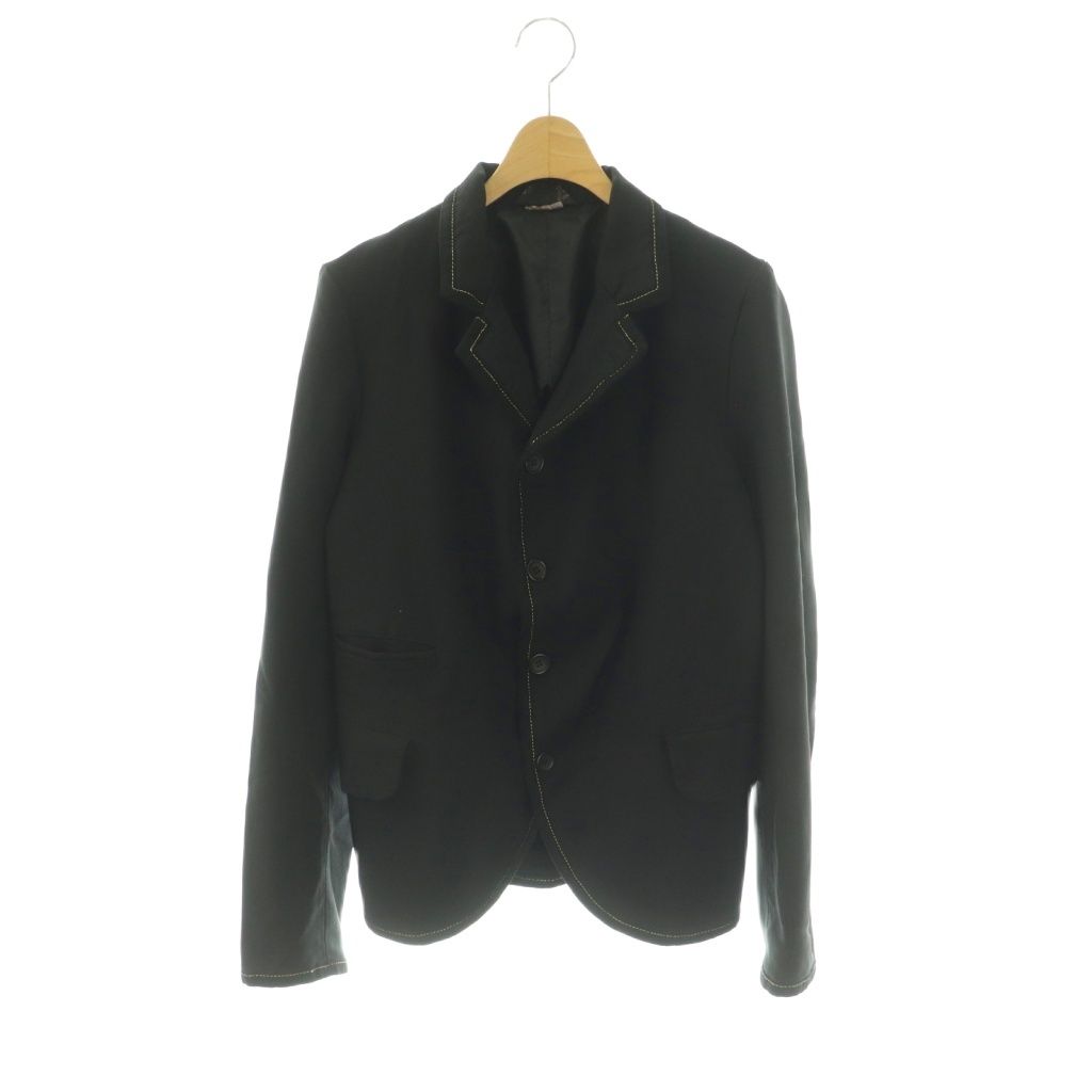 ブラックコムデギャルソン BLACK COMME des GARCONS AD2015 カラーステッチジャケット テーラードジャケット XS ブラック /DF OS
