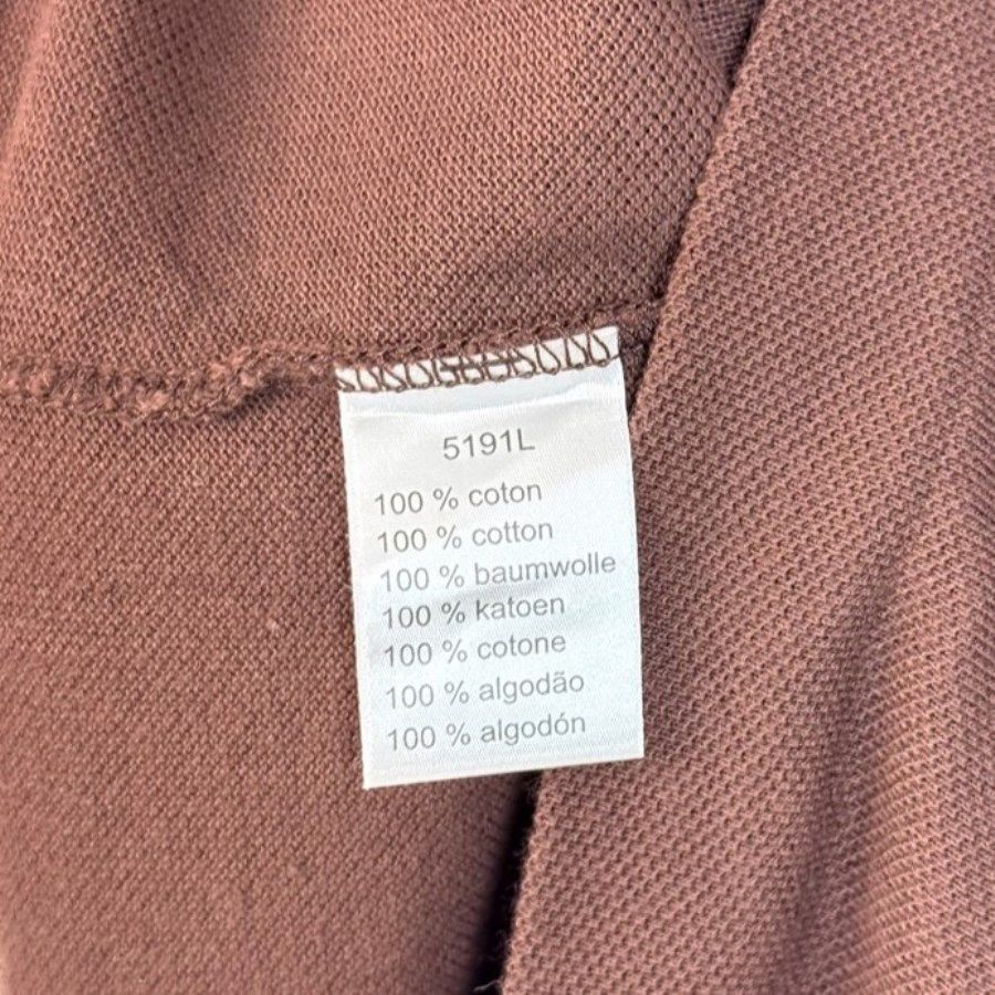ラコステLacoste半袖ポロシャツワニロゴワッペンワンポイントコットン茶色ブラウン無地シンプルノームコア鹿の子フランスデザインY2Kレトログランパコアアメトラゆるダボオーバーサイズvin LACOSTE ラコステ 半袖 ポロシャツ L.12.12 ワニ刺繍 ワッペン 無地