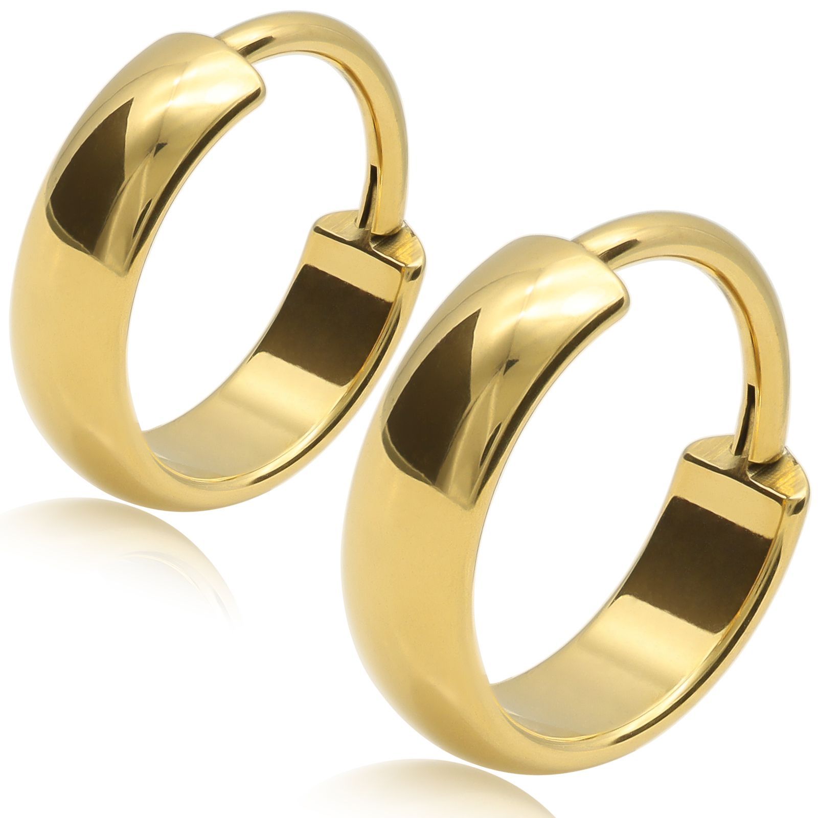 チタン フープピアス 【球面/シルバー 幅3.5×内径8×ポスト径1.0mm 18G 