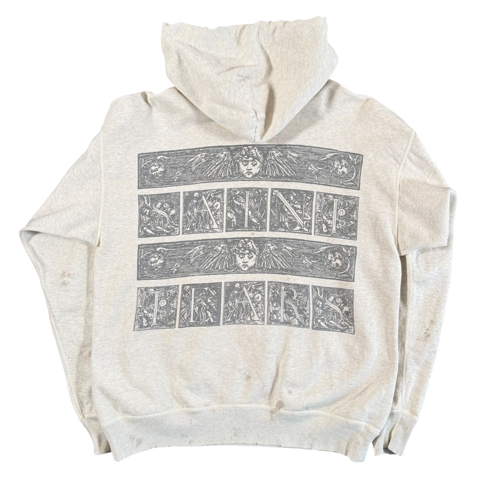Saint Michael 23ss × DENIM TEARS MURAL HOODIE SM-S23-0000-093 GRAY 