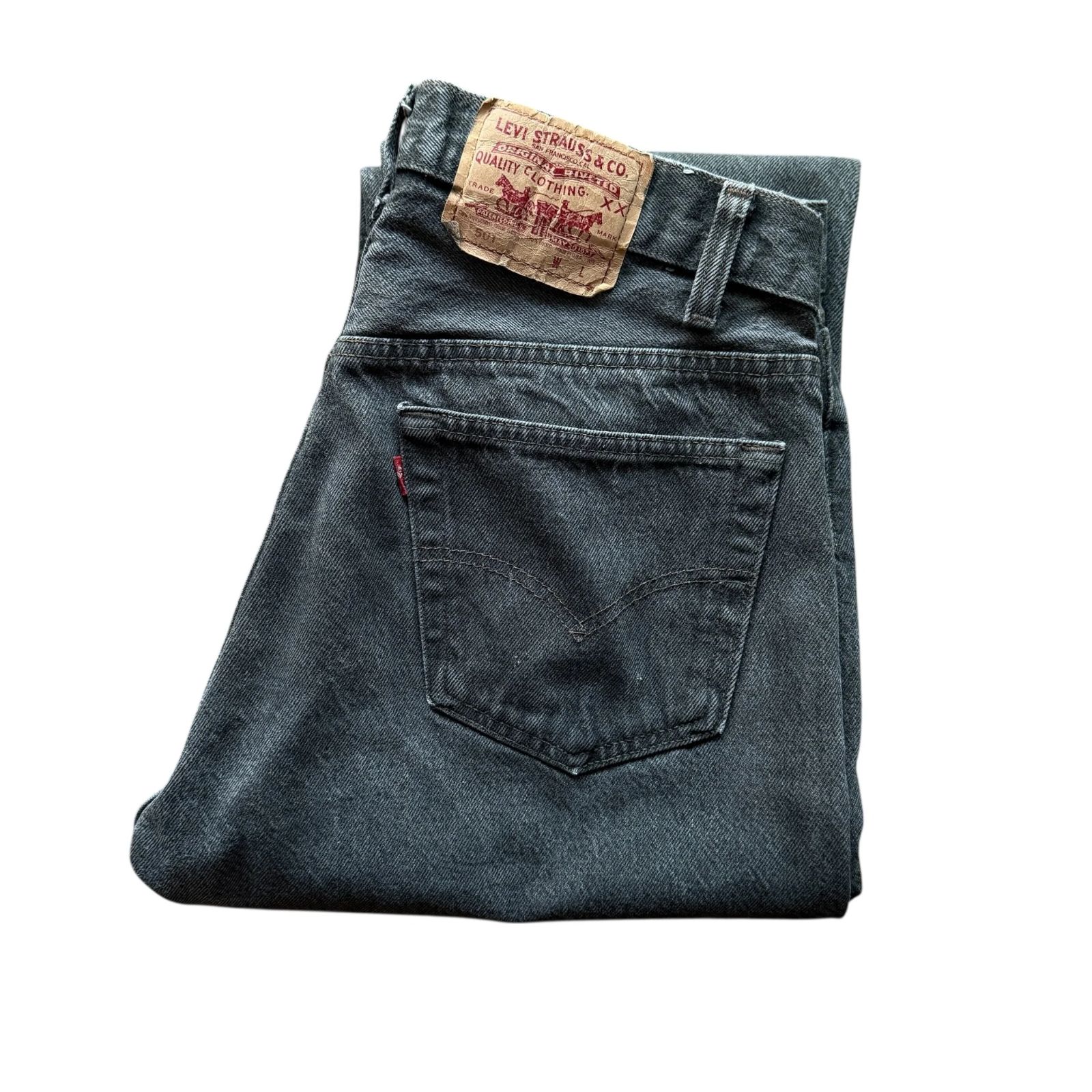 Levi's 501 Black Denim USA 80's Black W33 L32 501-0658 先染め