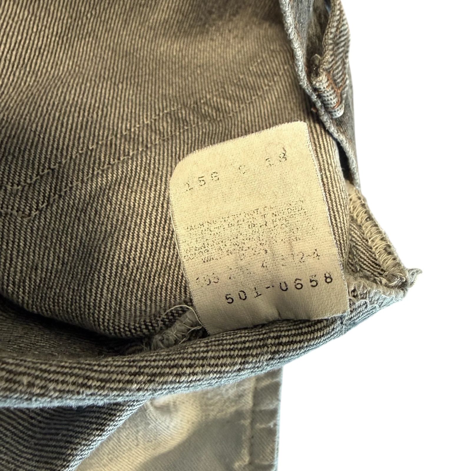 Levi's 501 Black Denim USA 80's Black W33 L32 501-0658 先染め