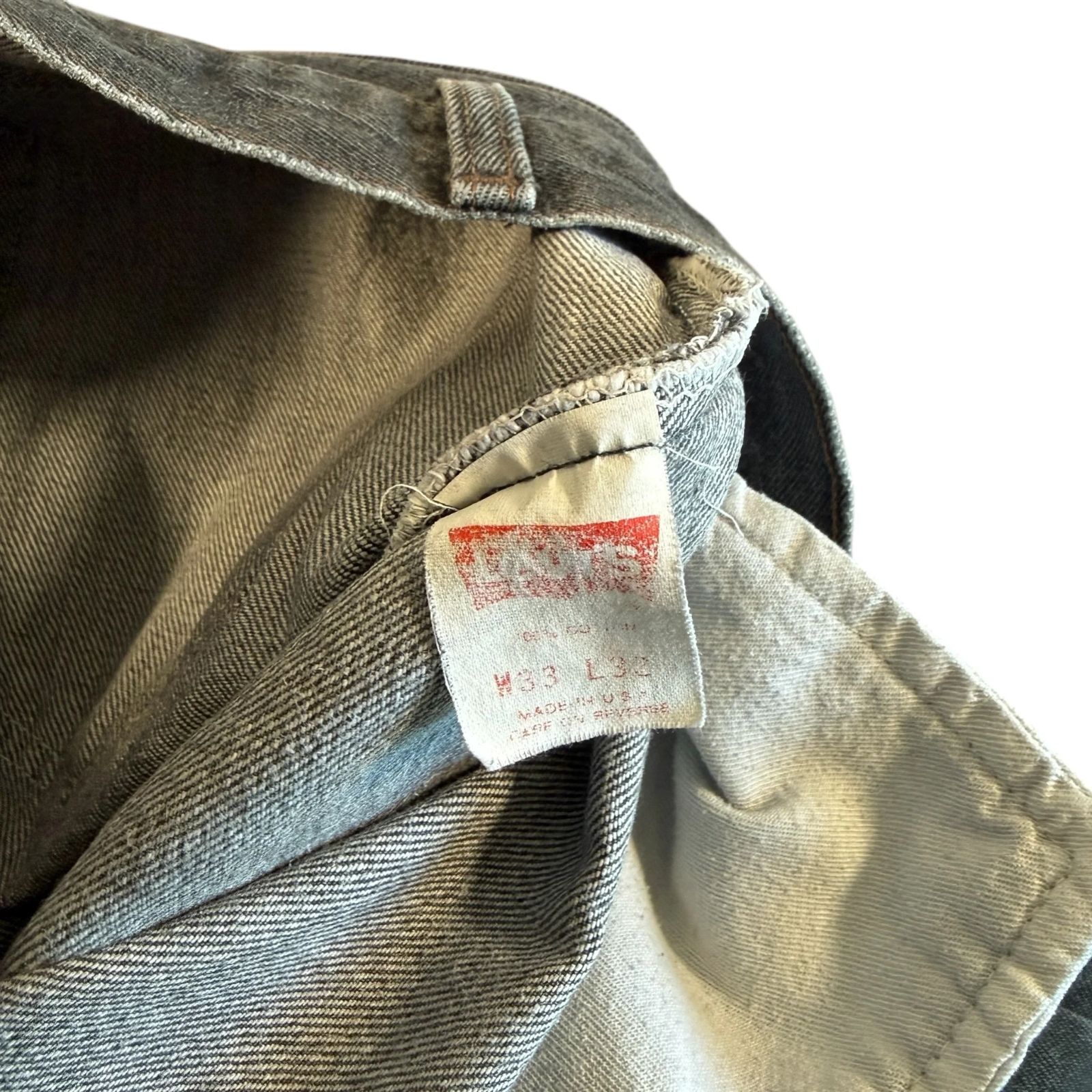 Levi's 501 Black Denim USA 80's Black W33 L32 501-0658 先染め
