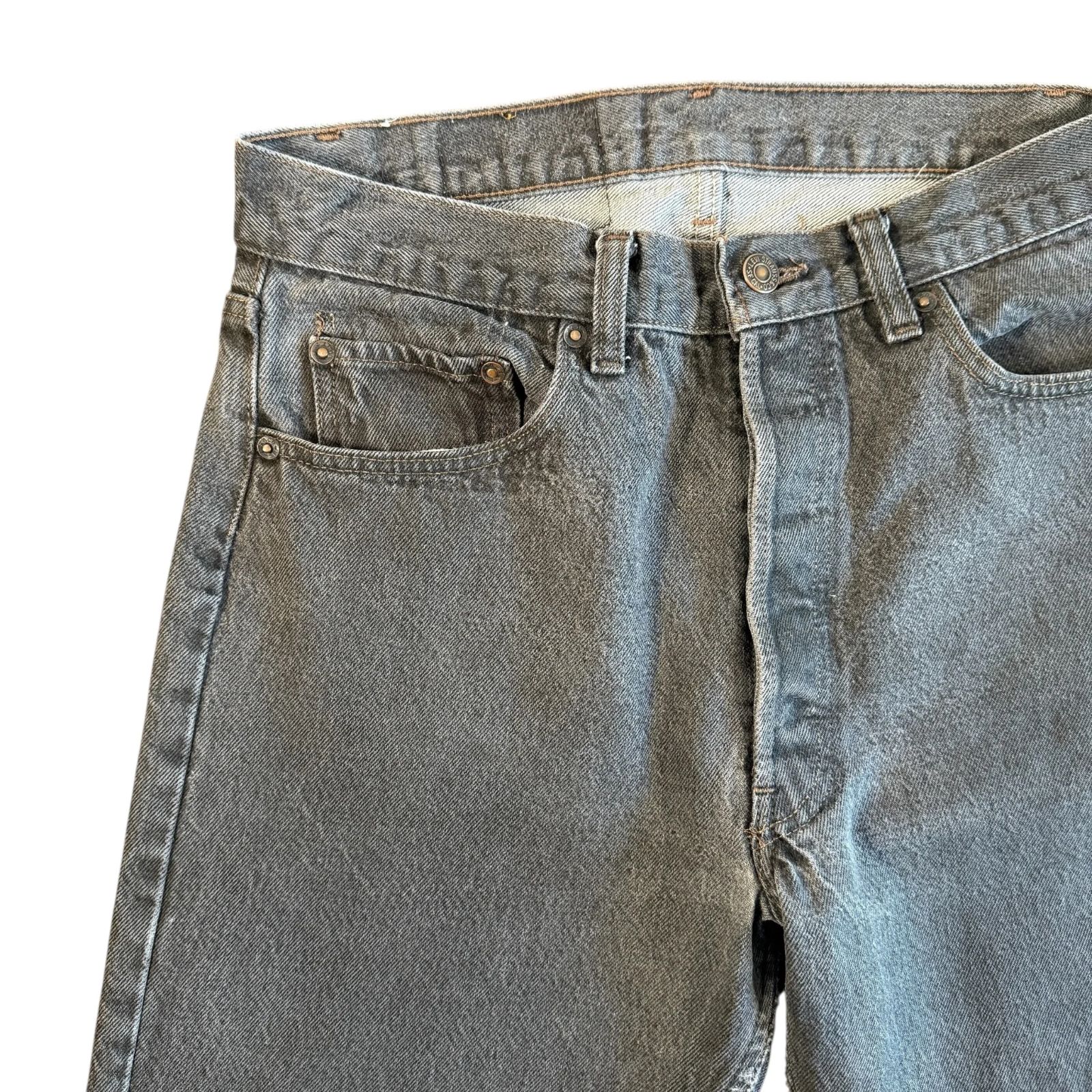 Levi's 501 Black Denim USA 80's Black W33 L32 501-0658 先染め