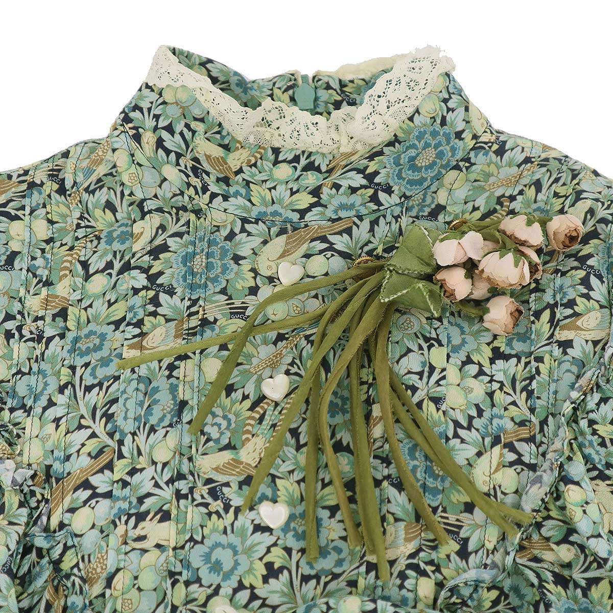 GUCCI グッチ SAMPLE/20AW Liberty floral クレープマキシ ドレス