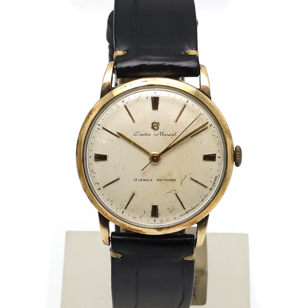 楠本質店|元住吉 セイコー マーベル SEIKO MARVEL 19石 GF ANTISHOCK 手巻 メンズ 腕時計 ヴィンテージウォッチ
