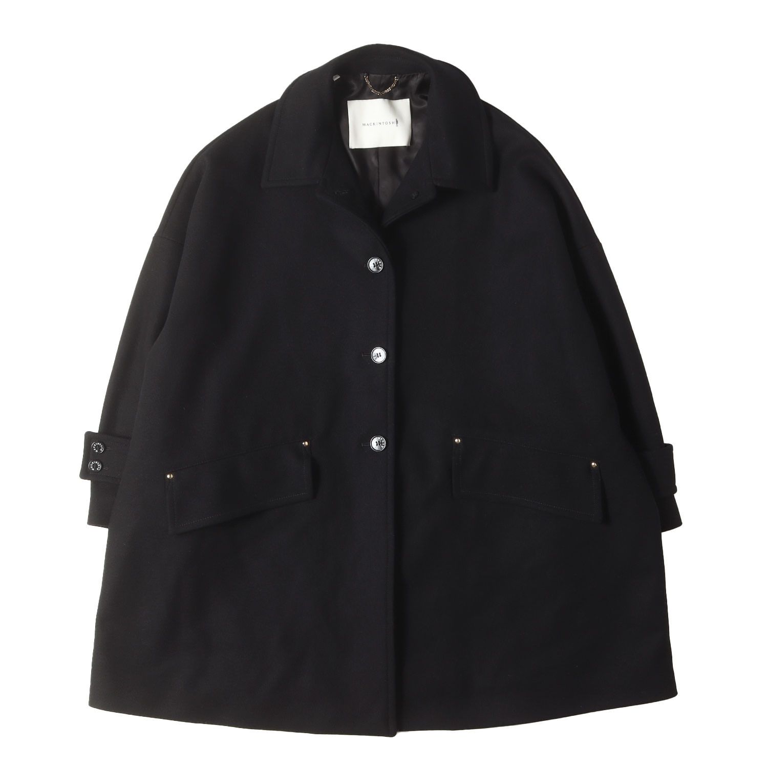 美品】MACKINTOSH マッキントッシュ コート ブラック 黒 サイズ:8 
