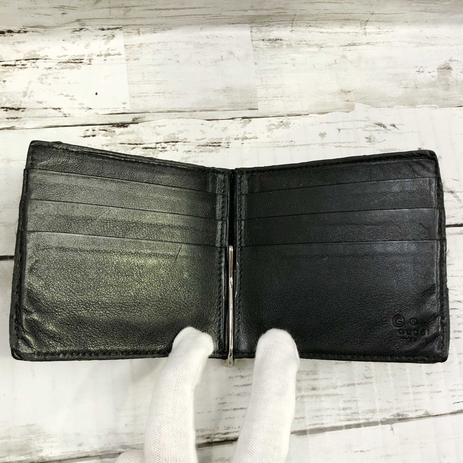 GUCCI グッチ マネークリップ付 カードケース 544478