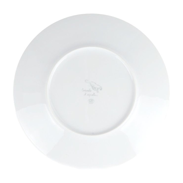 HERMES エルメス 赤道直下のスケッチ  食器 - 陶磁器   ペールアクア系 マルチカラー  日本未入荷 サービング プレート 大皿 32cm 猿 アニマル 2点セット  【本物保証】 HERMES エルメス 食器 - 陶磁器 ペールアクア系 マルチカラー 赤道直下