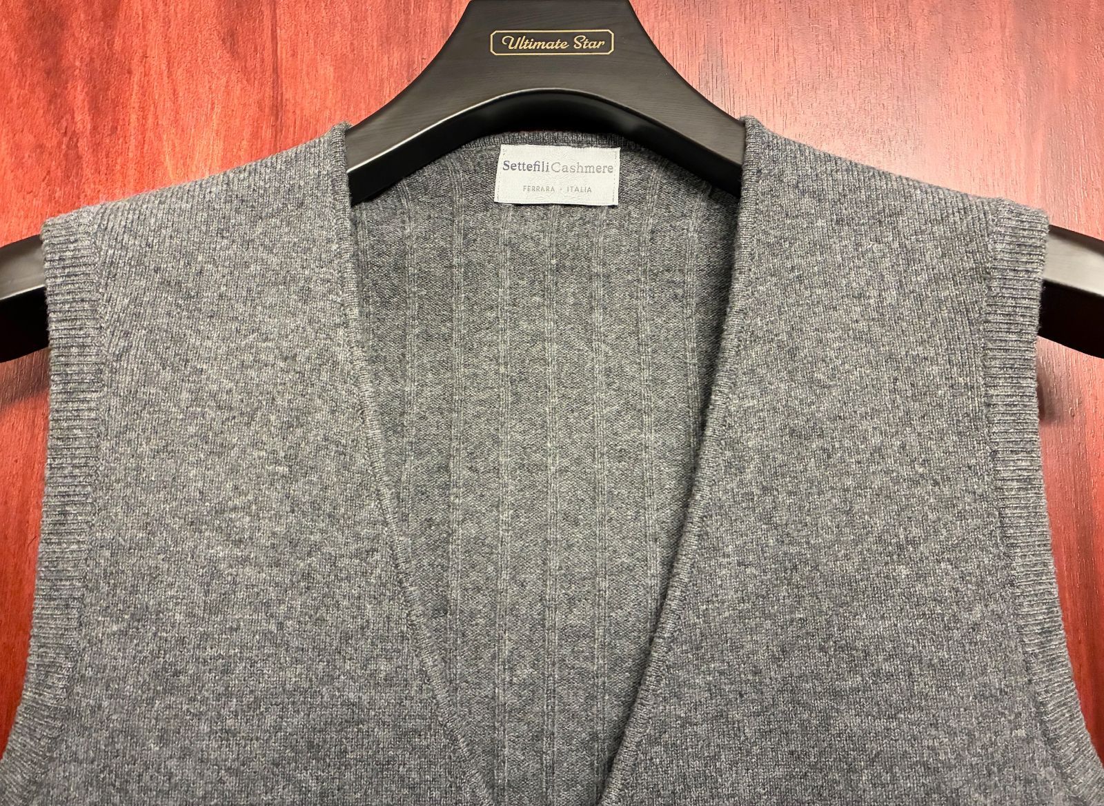 Settefili Cashmere (セッテフィーリ カシミア) Gilet (ニットダブル 