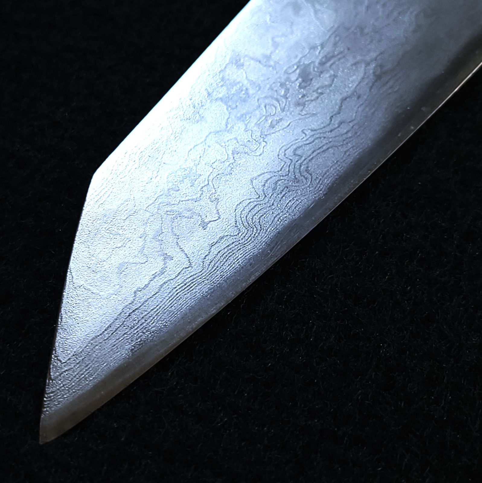 青紙2号 多層鋼 磨 切付包丁 180㎜ G9394 八角胡桃柄 月光作 1点物