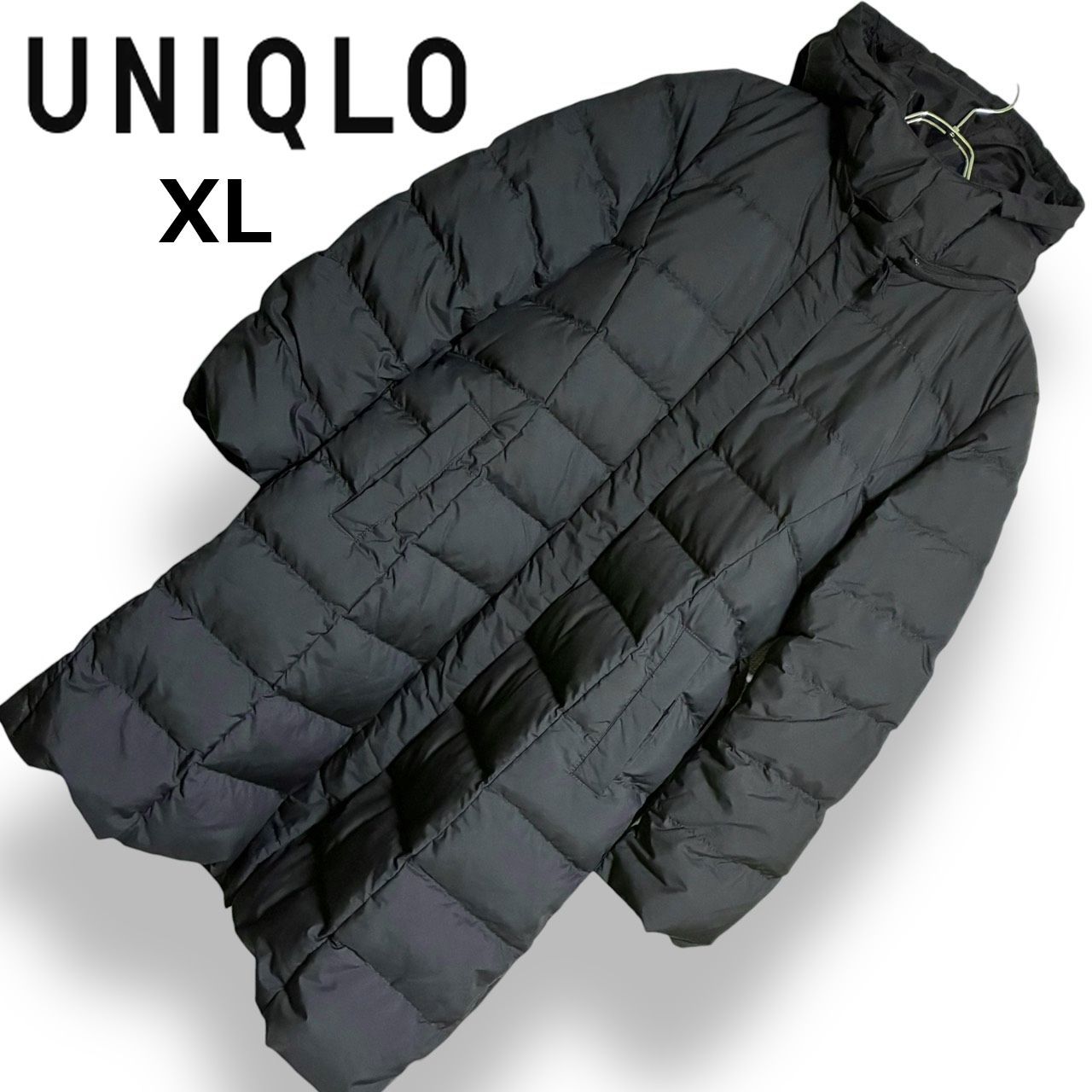 UNIQLO ユニクロ ダウンコート XL レディース ロング フード付き 