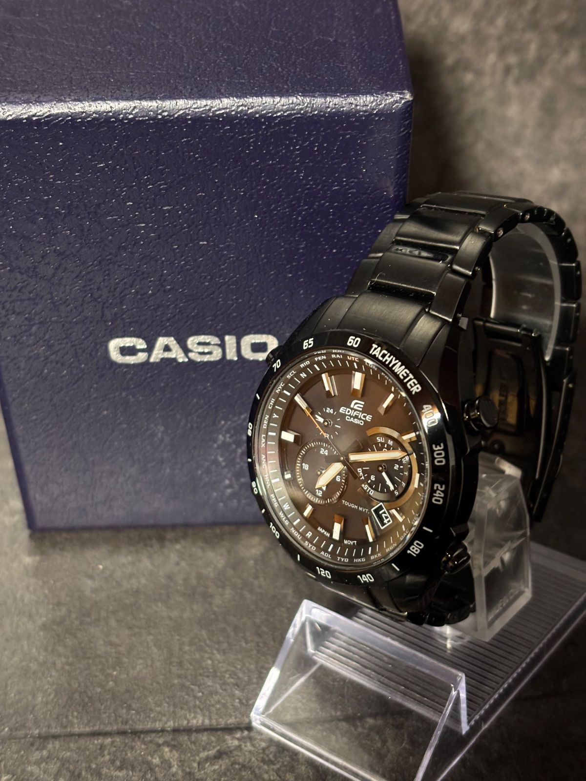 箱付き 美品】カシオ エディフィス 腕時計 電波ソーラー EQW-T620 