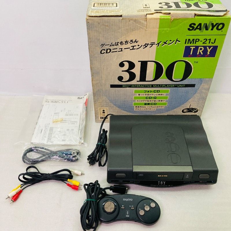 サンヨー3DO インタラクティブ・マルチプレーヤー 通電確認済み】【箱付き】SANYO 3DO 本体 コントローラー IMP-21J
