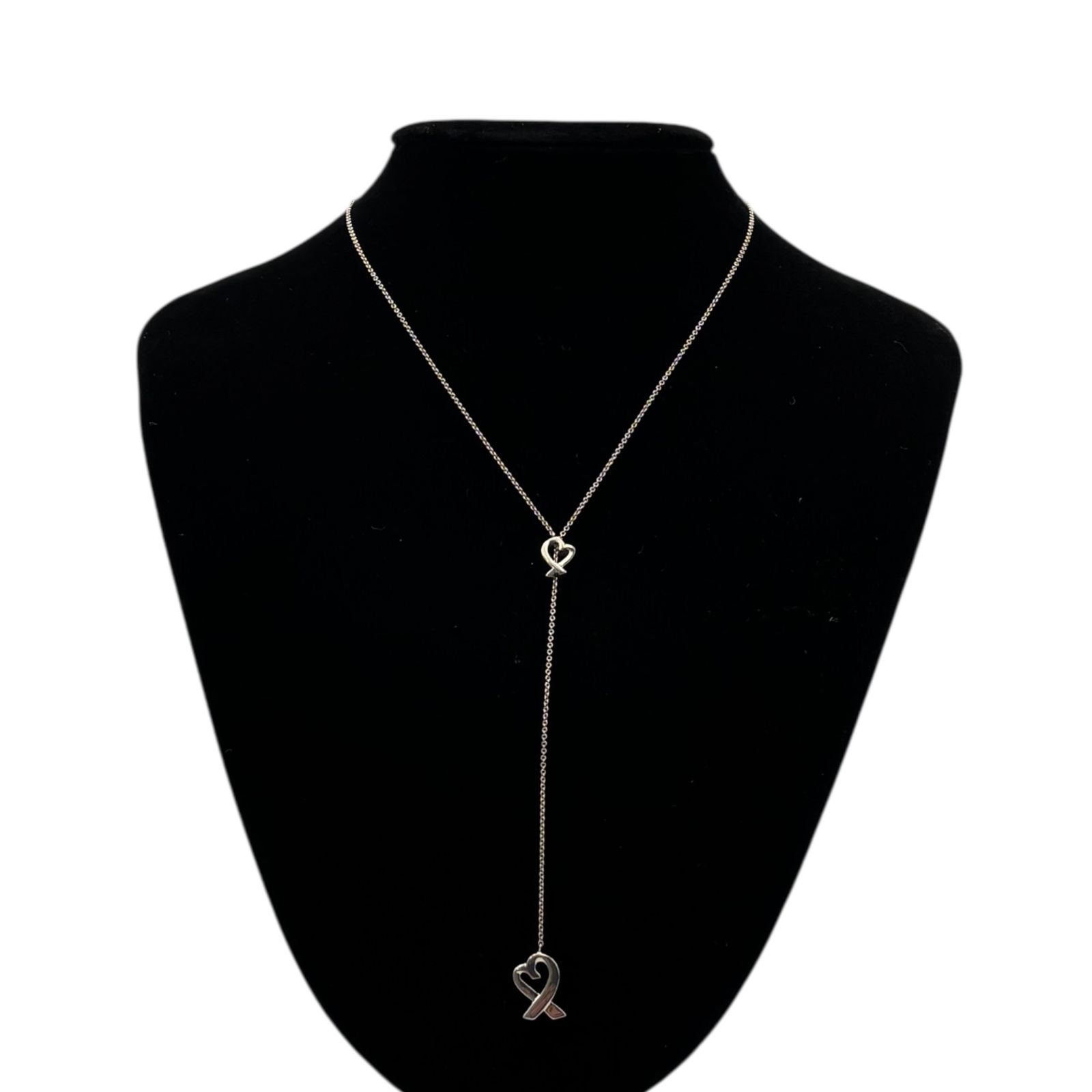 TIFFANY & CO.(ティファニー) Double Open Heart Lariat Elsa Peretti 